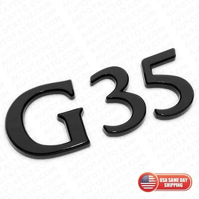 For Infiniti G35 Rear Trunk Logo Letter Badge Emblem Nameplate Sport Gloss Black • $29.99