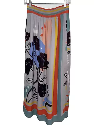 Anthropologie Maeve Plein Air Maxi Skirt Falda Floral Multicolor Boho Women XS • $34