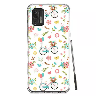 Mundaze Case For Motorola Moto G Stylus 2021 Cute Spring Floral Bicycles • $12.74