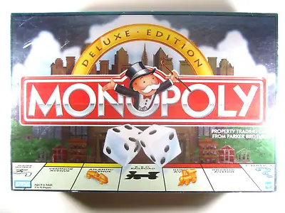 Monopoly Deluxe Edition Parker Brothers 1998 Classic Board Property Trading Game • $24.97