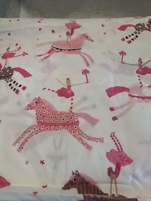 Pottery Barn Kids Ballerina TWIN SIZE Flat Sheet Horse Ballet Dancer • $14