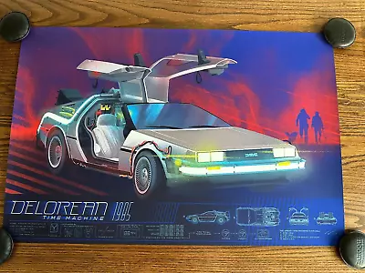 Kevin Tong - Back To The Future Delorean Limited Movie Poster Print BNG | Mondo • $279.99