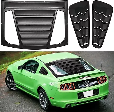 For 2005-2014 Ford Mustang Rear & Side Window Louvers Cover Sun Shade Vent Cover • $174.99