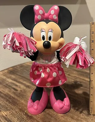 15  Minnie Mouse Cheerleader With Pompoms Cheering Motion And Sounds Works 2012 • $10.95