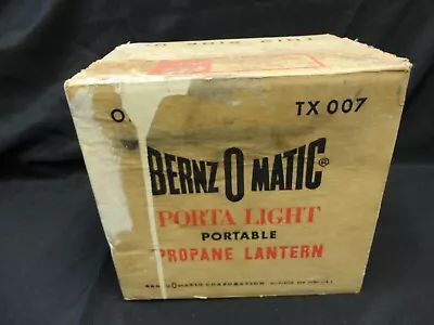 Vintage Bernz O Matic TX 007 Porta Light Propane Lantern Complete New Unopened • $180