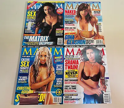 Maxim Magazine LOT Back Issues 2003 Bellucci Aguilera Shania Twain #61 SOLD OUT • $11.99