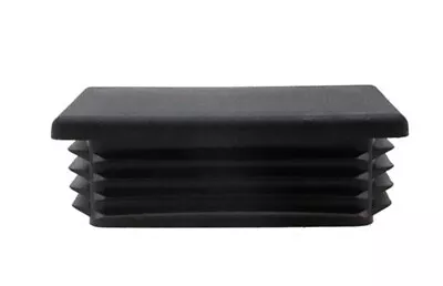£2.59 • Buy Rectangular Plastic End Caps Tube Inserts Blanking Plugs Stoppers Feet Black