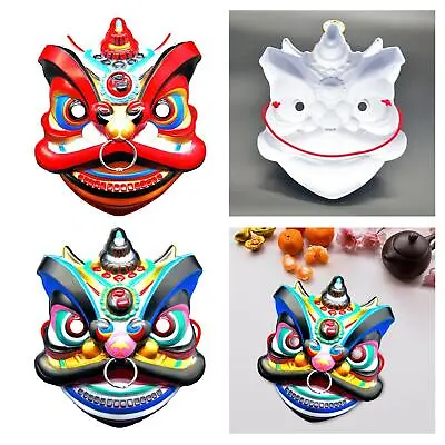 Oriental Lion Mask Lion Dance Mask For Costume Props Carnival Festival Decor • £6.58