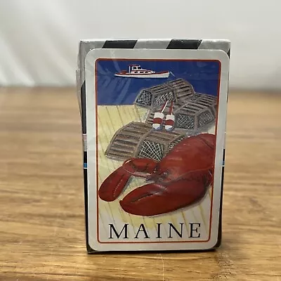 VTG Maine Playing Cards Souvenir North Eastern American State Lobster Trap NEW • $11.66