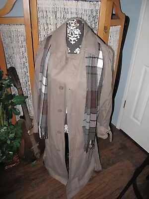 SILVER CLOUD - Thermo Lite 38 Reg Men's Trench Coat With Removable Lining • $45.31