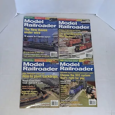 Model Railroader Train Magazine Mixed Lot From 2004 2005 Lot Of 4 Various Issues • $13