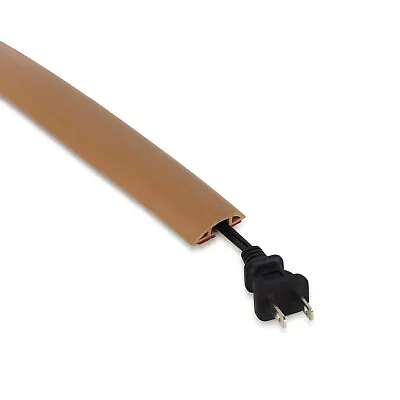 Single Cord Cable Wire Wall And Floor Cover Concealer Protector Brown • $16.50