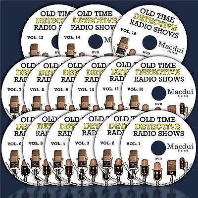 Old Time Detective Radio Shows – 6385 Mp3 On 15 DVD Mystery/Crime 2600 Hours OTR • £24.99