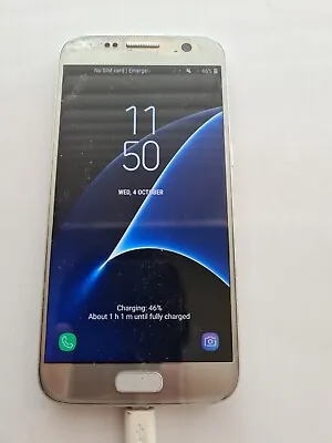 SAMSUNG Galaxy S7 SM-G930 - 32GB - Gold Platinum Smartphone • $50