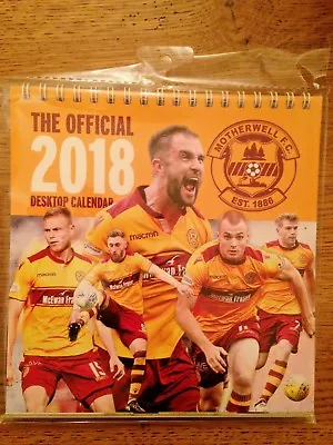 £4.50 • Buy Official Motherwell FC Desk Calendar 2018 - Motherwell Easel Calendar 2018