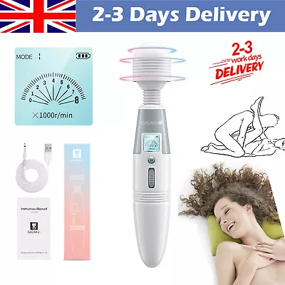 Magic Wand Body Massager USB Rechargeable Powerful 8 Vibration Modes • £13.89