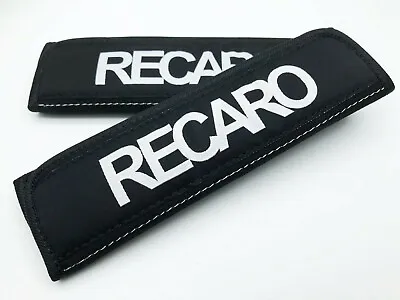 Jdm Recaro Black Seat Belt Drift Shoulder Comfort Pad Cover • $29.99