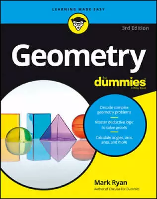 Geometry For Dummies - Paperback By Ryan Mark - GOOD • $5.17