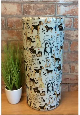 Breeds Of Dogs Ceramic Umbrella Stand/ Walking Stick Stand MIN0817 • £39.95