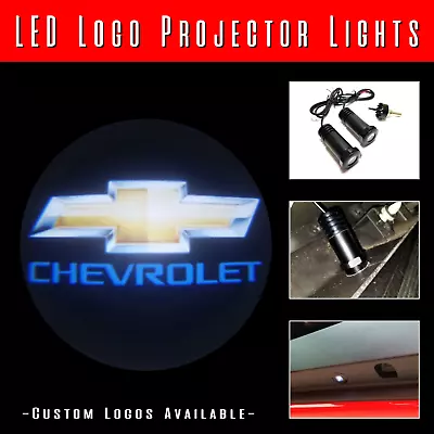 2Pc LED Courtesy Logo Door Lights Ghost Shadow Projectors Chevrolet 100543 • $30