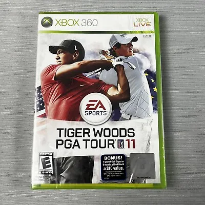 Tiger Woods PGA Tour 11 Microsoft Xbox 360 2010 Brand New Factory Sealed • $8.88