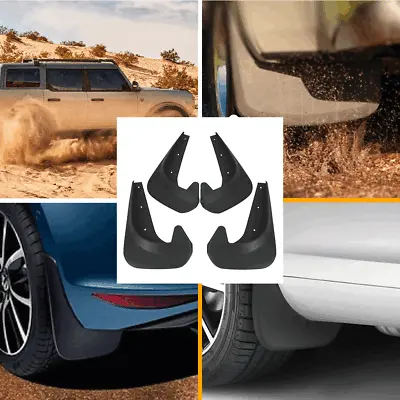 Car Front Rear Splash Mud Splash Guards Flaps Fender Black W/Screw Universal Kit • $26.99