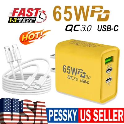 65W Fast Wall Charger Power Adapter & Cable For IPhone 15 Pro Max 14 Plus 13 12 • $11.99