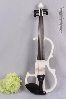 Yinfente 6 String Violin White 4/4 Electric Violin Solid Wood Ebony Violin Parts • $299