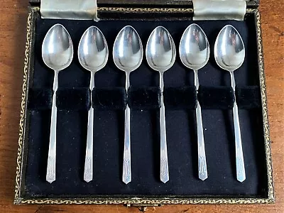 Art Deco Silver Demitasse Spoons - Bernard Cuzner Design For Liberty & Co - 1947 • £95
