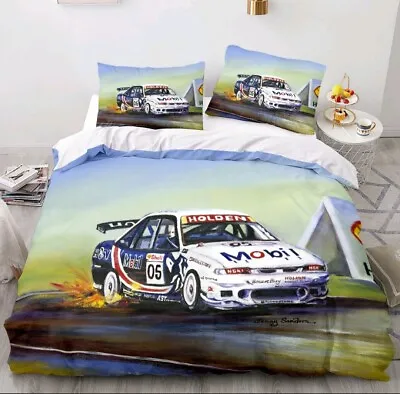 Peter Brock 05 Commodore Queen Bed Quilt Cover Set HOLDEN HSV Commodore Bathurst • $129.95