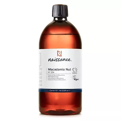£15.99 • Buy Naissance Macadamia Nut Oil 100% Pure 1Litre Aromatherapy Massage Hair Treatment