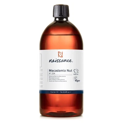 £15.99 • Buy Naissance Macadamia Nut Oil 100% Pure 1Litre Aromatherapy Massage Hair Treatment