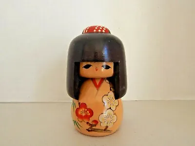 Wooden Kokeshi VINTAGE Girl Doll - Japanese Mark • $21.95