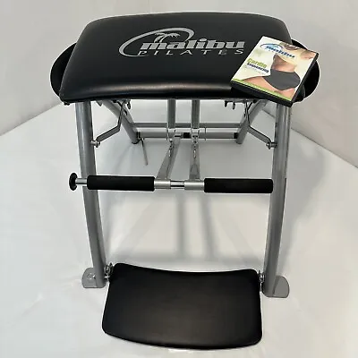 Malibu Pilates Folding Abs And Full Body Workout Fitness Bench Chair With DVD • $125