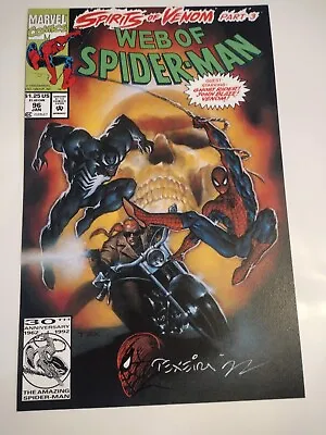 Web Spider-Man 96 SIGNED & SKETCH REMARK By Mark Texeira 11x17 Art Print  • $12.99