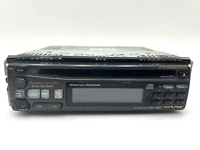 Alpine CDA-7837 Vintage Car Audio Stereo CD In Dash Unit RARE EQ BASS Untested • $119.99