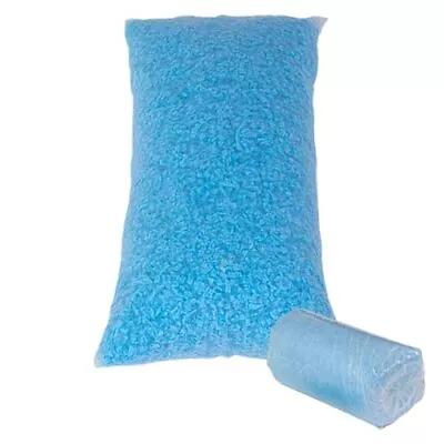 Molblly Bean Bag Filler Foam 5lbs Blue Premium Shredded Memory Foam Filling For • £31.94