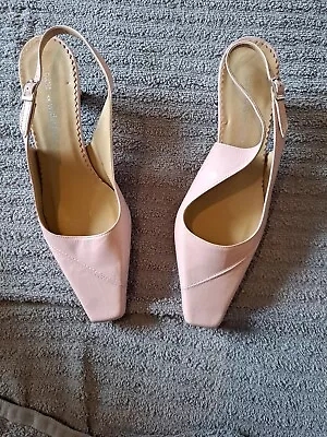 Marks And Spencer  Singback Shoes 4.5 W Fit Pink NewWith Defects Been On Display • £8