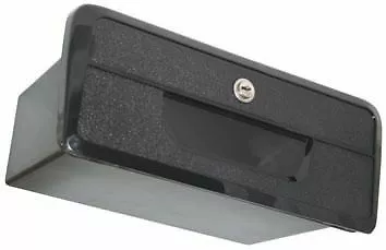 Large Black Storage Recessed Glove Box With Lock & 2 Keys Boat Caravan/Car/4x4 • $35.13