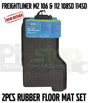  Freightliner M2 106 & 112 108SD 114SD Rubber Floor Mats Liners Set 2PCS • $80