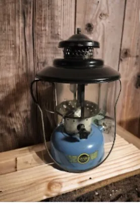 Sears Coleman Blue Lantern MODEL 476-74070 Made 6/1965 Camping Indoor / Outdoor • $157