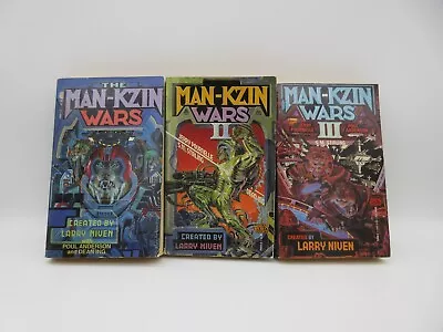 Lot Of 3 The Man-Kzin Wars Volume 1-3 1st Printings Sci-Fi Novels • $5.99
