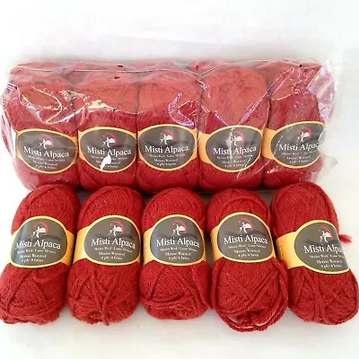 Misti Alpaca Merino Worsted Yarn 50g 75m Color 809 Colorado Melange Red 15 Balls • $98.98