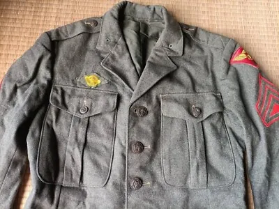 WW2 USMC 2nd Marine Aircraft Wing (MAW) Wool Dress Uniform Jacket 1942 • $79.99