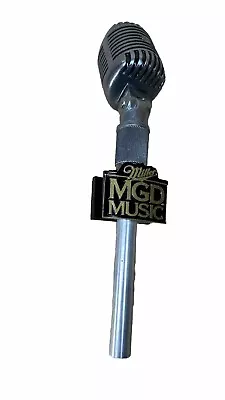 MGD MUSIC MILLER GENUINE DRAFT  MICROPHONE Beer Tap Handle. USA Man Cave Decor • $12.50