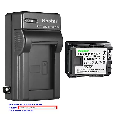 Kastar Battery Wall Charger For Canon BP-808 CG-800 Canon VIXIA HF M40 Camcorder • $14.49