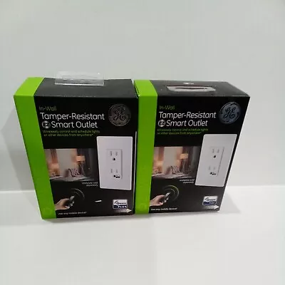 2 GE In-Wall Tamper-Resistant EZ Smart Outlet Z-Wave Plus BRAND NEW • $59.99