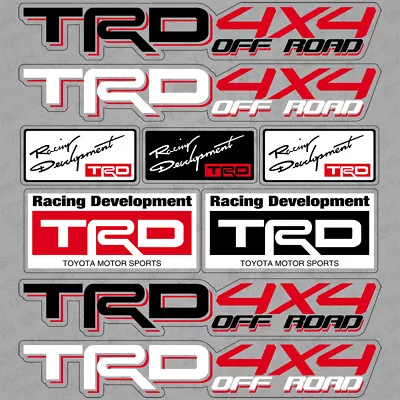 For Toyota TRD 4x4 Off Road Racing Development Sport Car Sticker 3D Decal Stripe • $8.99