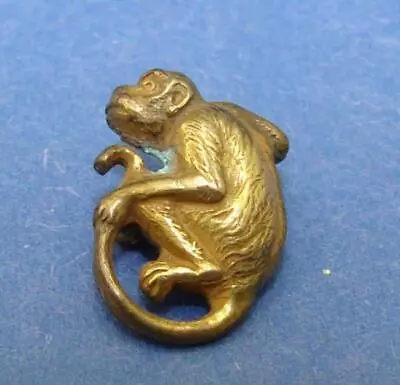 Vintage Antique Tiny Gold Tone Monkey Scatter Pin • $16.99