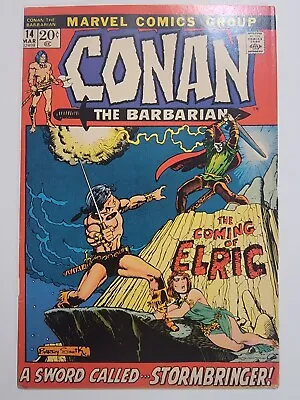 CONAN THE BARBARIAN #14 VG/FN 1st APPEARANCE OF ELRIC 1970 Barry Windsor-Smith • $69.99